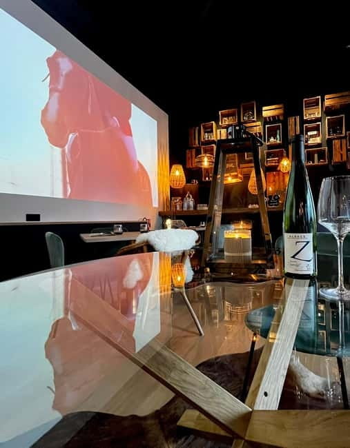 Alsatian Immersive Wine Tour, Wine Tasting & Alsatian lunch - The 180° barrel projection: sound, mapping, and story