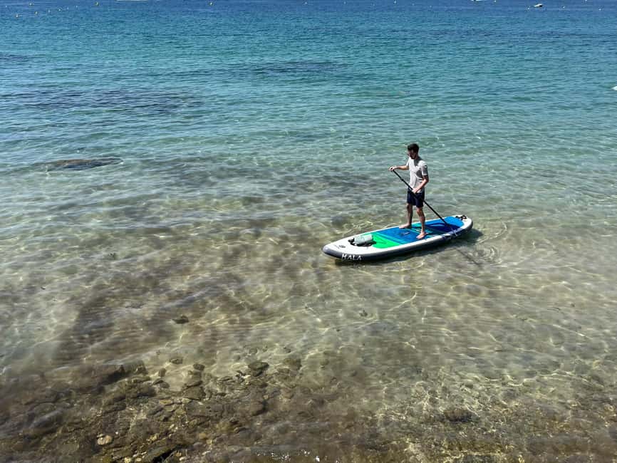 Antibes : 2-seat Paddle board Rental with photos & videos - Entering La Gallice Beach: the easiest way to start paddling