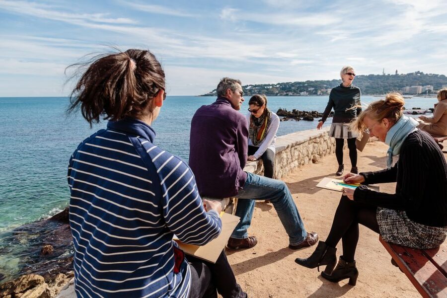 Antibes: Picasso Museum Drawing Tour Led by Local Artist - Meeting at the top of the ramp: your first “view finder”
