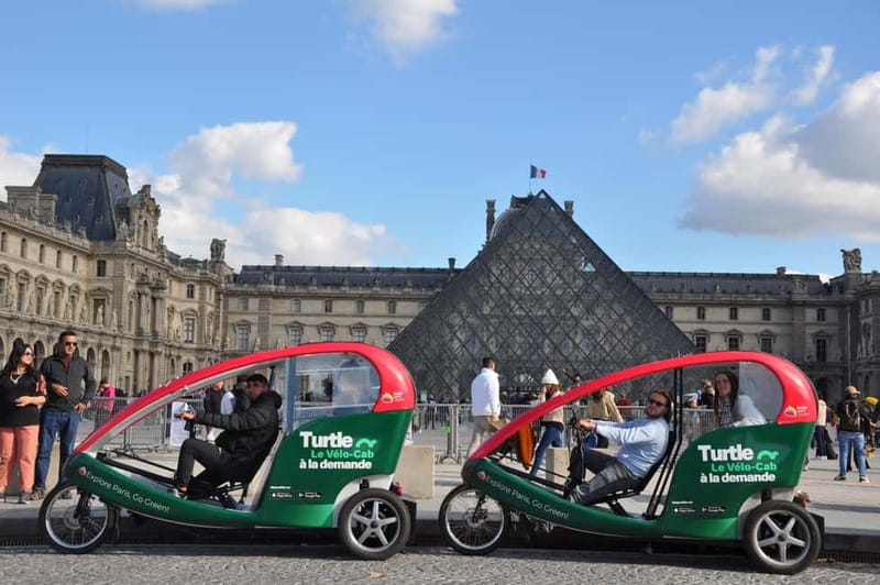 Best of Paris Private Rickshaw bike Tour with guide - Eiffel Tower, Trocadéro, and the bridges that sell Paris