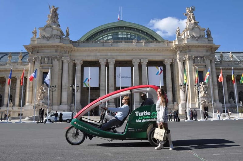 Best of Paris Private Rickshaw bike Tour with guide - Assembly Nationale, Place Vendôme, Palais Garnier, and Louvre again