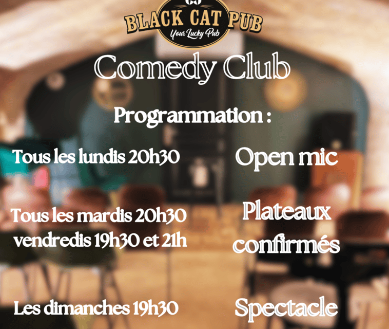 Black Cat Comedy Club - Black Cat Comedy Club in Bordeaux: small room, big night out
