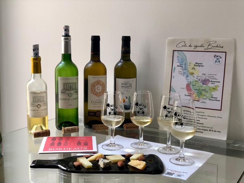 Bordeaux wines : tasting with 4 white wines and cheeses - Key highlights not to miss
