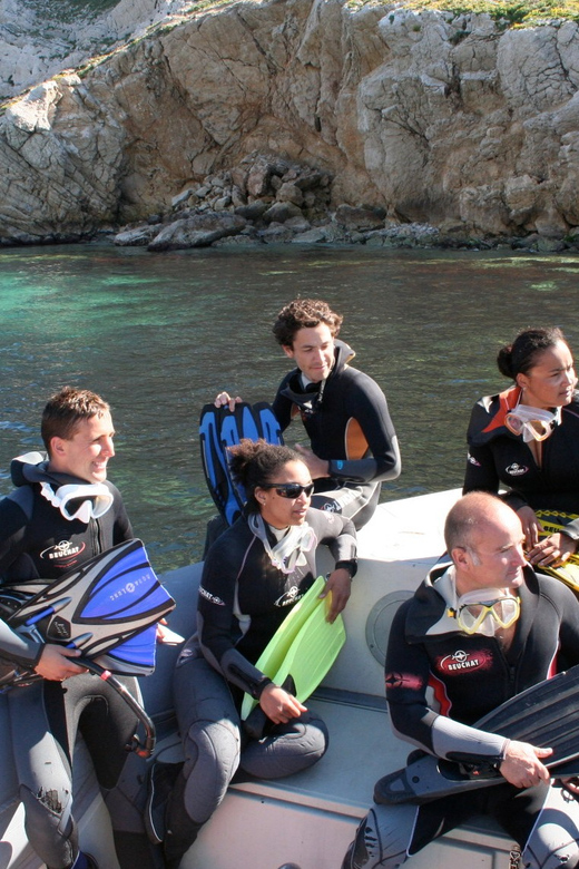 Calanques National Park Snorkel and Scuba Dive - 09:00 check-in at Espace Dune, then gear up like you mean it