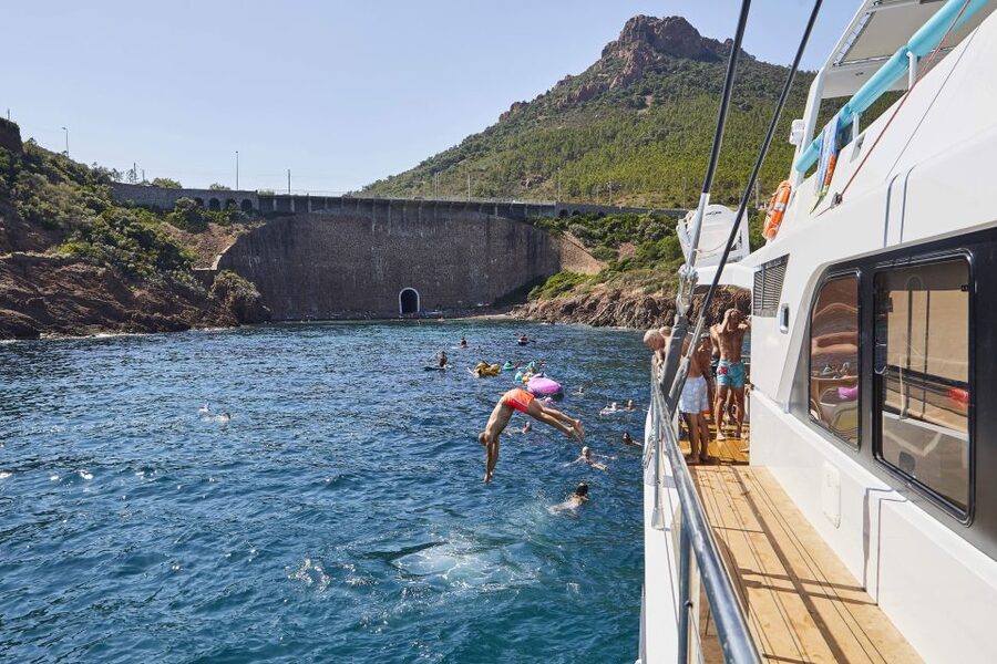Cannes: Half-Day Catamaran Cruise with Lunch - Cold Buffet Lunch on Board Around 1:00 PM