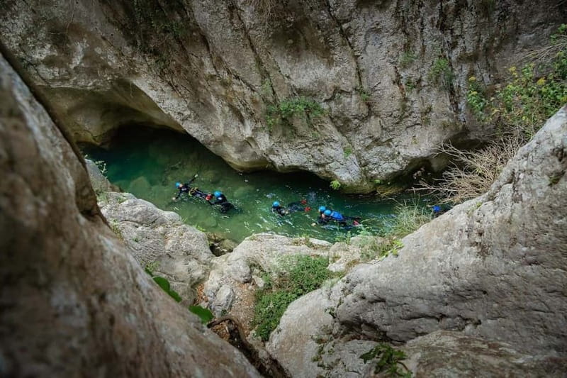 Canyoning Galamus gorges - Parking N°2 du Belvédère, safety briefing, and what the day is really about