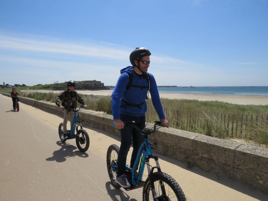 Carnac: Unusual rides on all-terrain electric scooters - The working windmill stop that adds real-world context