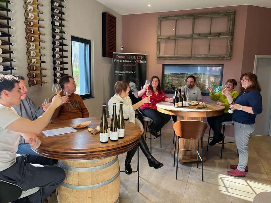 Cellar visit and Alsace wine tasting with a feminine touch - The tasting format: 7 organic wines, chosen to match your taste