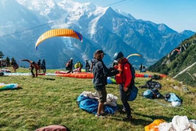 Tandem Paragliding Flight