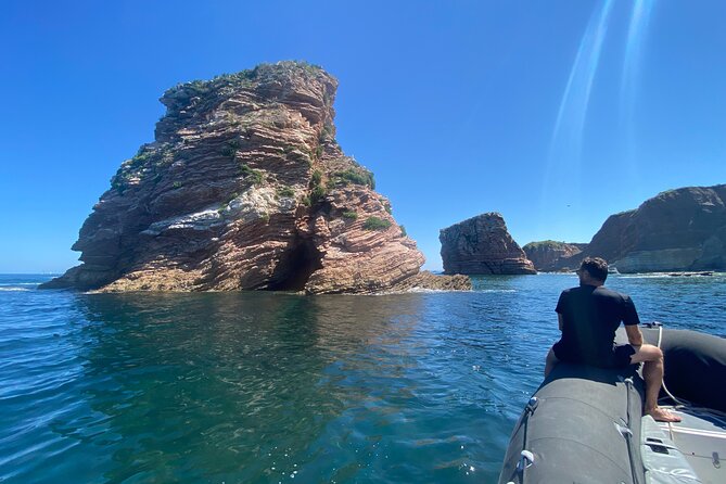 Explore the Wild Beauty of the Basque Coast by Boat - Deux Jumeaux sea stacks: the photo moment with attitude