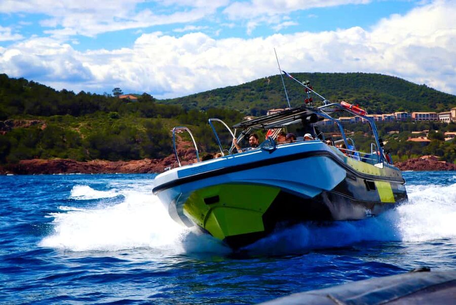 Fréjus : Esterel Calanques Cruise (Comfort Boat) + Swim Stop - Comfort Boat Reality Check: Sun, Splash, and a Bit of Bumpiness
