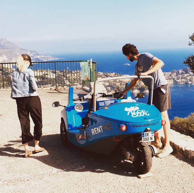 French Riviera Guided Tour by Exclusive Open Top Car - The route from Nice port to Mont Alban panoramas