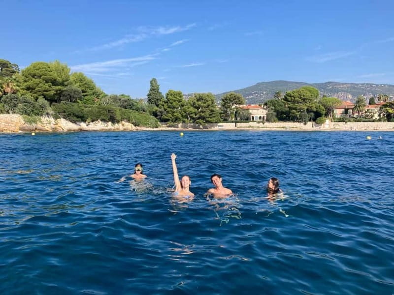 French Riviera Private Boat Trip - Swimming in crystal-clear coves, with towels and time