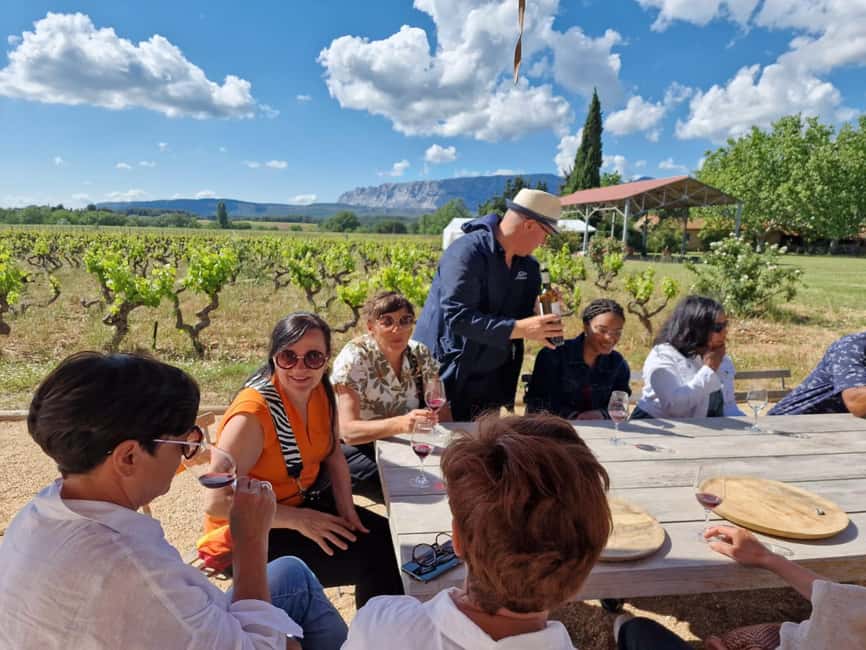 From Aix-en-Provence: Côtes de Provence Wine Tour - First stop: Sainte-Victoire views and why Cézanne mattered