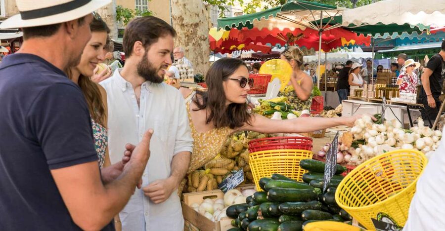 From Aix-en-Provence: Luberon Market & Villages Day Tour - From Aix to the Luberon: a smooth start in a small minivan