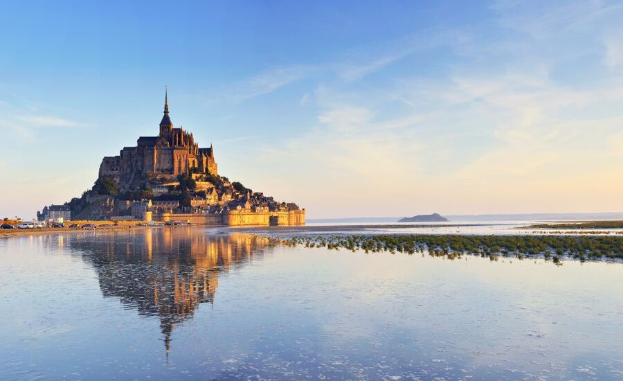 From Bayeux: Full-Day Mont Saint-Michel Tour - Entering the Abbey: Gothic architecture plus the 709 backstory