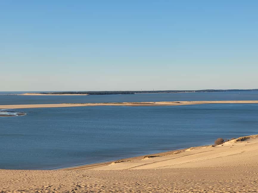From Bordeaux: Dune du Pilat, Arcachon Bay and Oyster Village Private Tour - What lunch and sweets look like (and what you pay for)