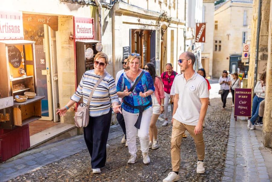 From Bordeaux: Saint-Emilion Guided Wine Tasting Tour - From Bordeaux meeting point to country roads