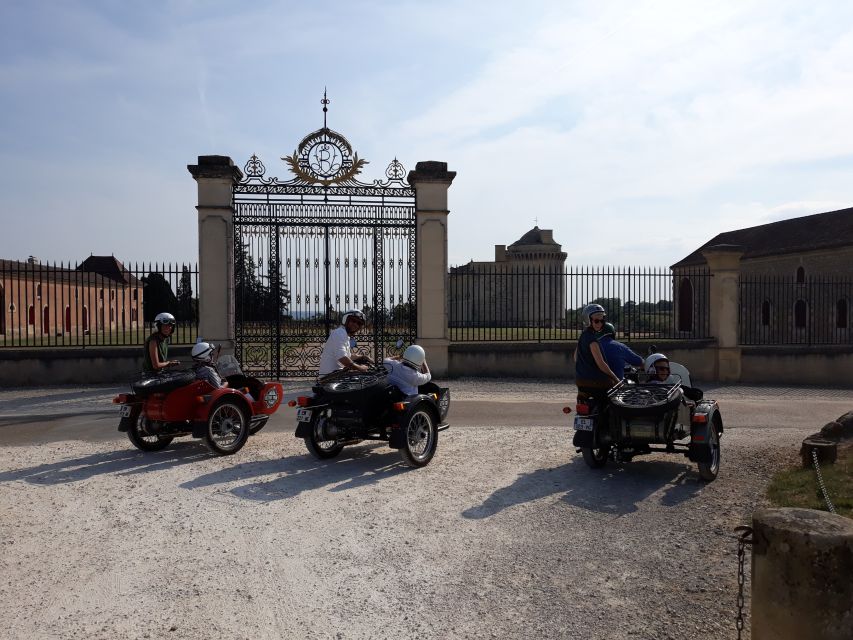 From Bordeaux: Saint-Emilion Wine Tour in a Sidecar - Vineyard route scenery and the chateau count