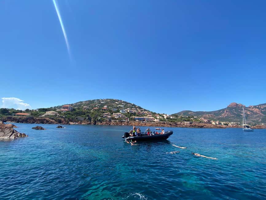 From Cannes: Essential Calanques de l'Estérel Sea Excursion - Landmark spotting from the water, red rocks included
