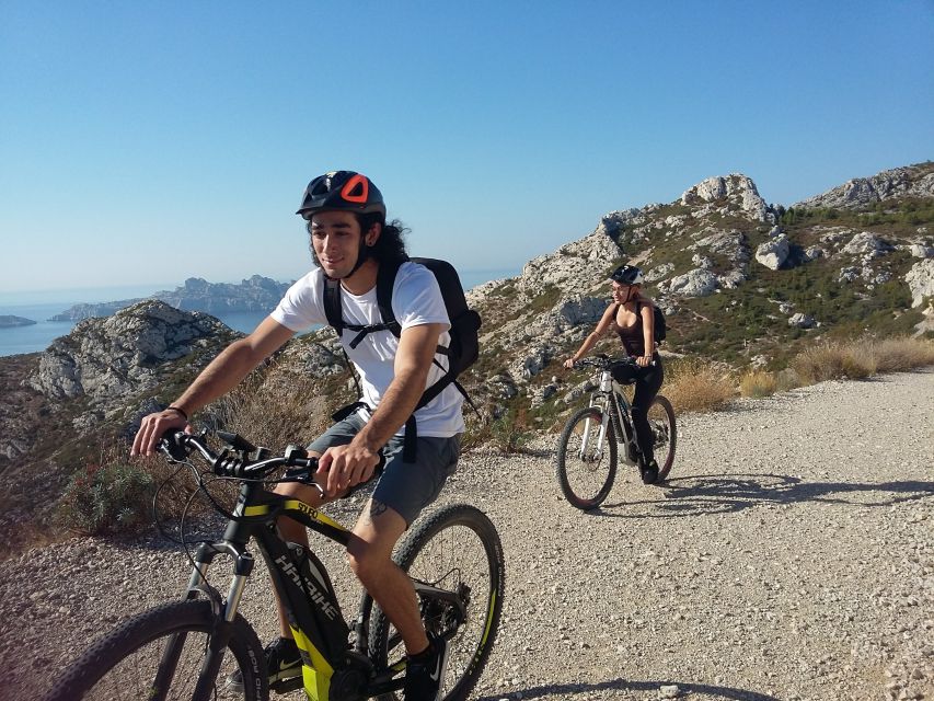 From Marseille: Calanques National Park E-Mountain Bike Tour - E-bike handling: comfortable, but still a real MTB day