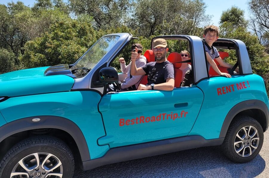 From Nice: Drive a convertible along the coast and visit Èze - Nice To Èze In An Electric Convertible SUV: What The Day Feels Like