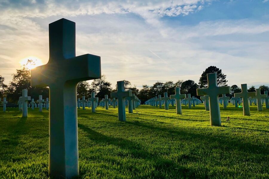 From Paris: Normandy Landing Beaches D-Day Tour by Minibus - American Cemetery in Colleville: where the Visitor Center adds context