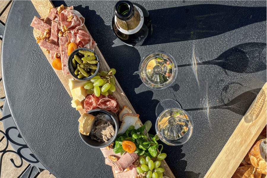 From Paris: Wine Day trip to SANCERRE w 10 Tastings & Lunch - Lunch at a family-run winery, with Crottin de Chavignol