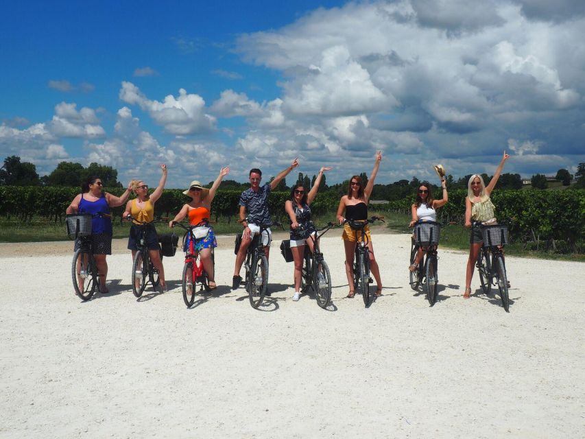 From Saint-Emilion : Half Day Electric Bike Tour - First chateau: a family-run estate visit and wine tasting at 12:30