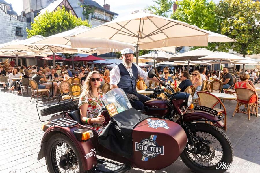 From Tours: Retro Classic Sidecar Ride - Place Plumereau: the square that rounds the experience off nicely