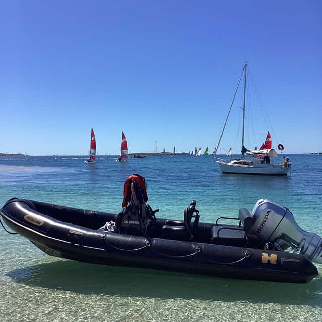 Glénan islands discover, full or half day privatization - Guiriden shell sandbank, barefoot beach time