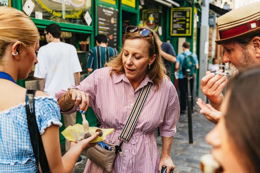 Le Marais Walking Food Tour with Cheese, Wine & Pastries - Pastries, chocolates, and sweet treats across 8 to 10 stops
