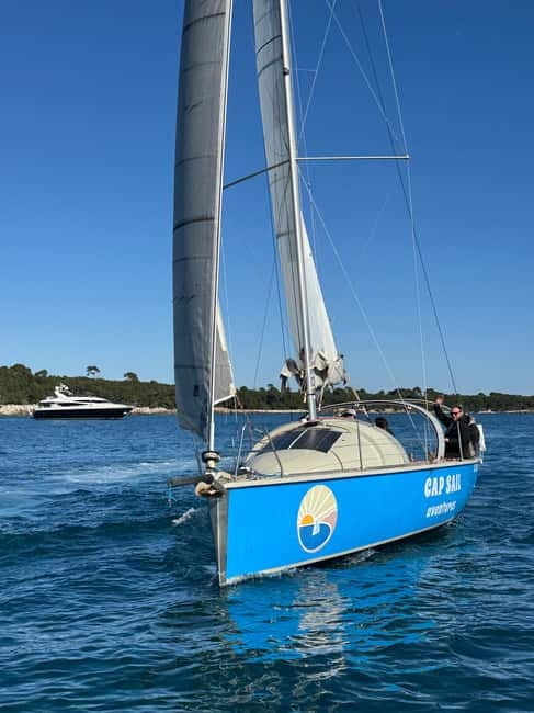 Lérins Islands Sailing Discovery, snorkeling and paddle SUP - Mega-yacht viewing from close range