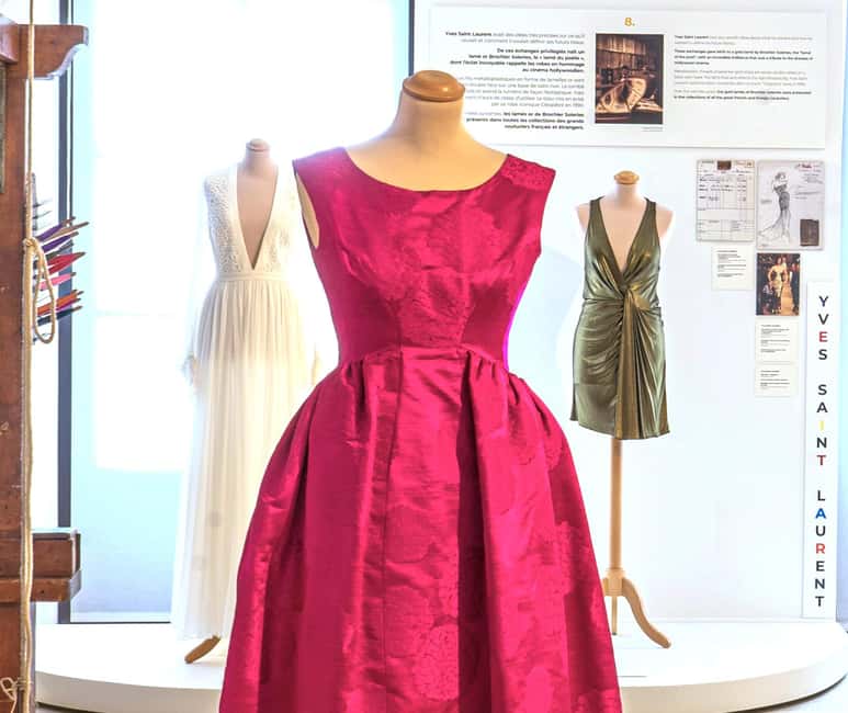 Lyon: admission ticket to Brochier Soieries Silk Museum - Haute couture gowns and the thrill of seeing fabric at source
