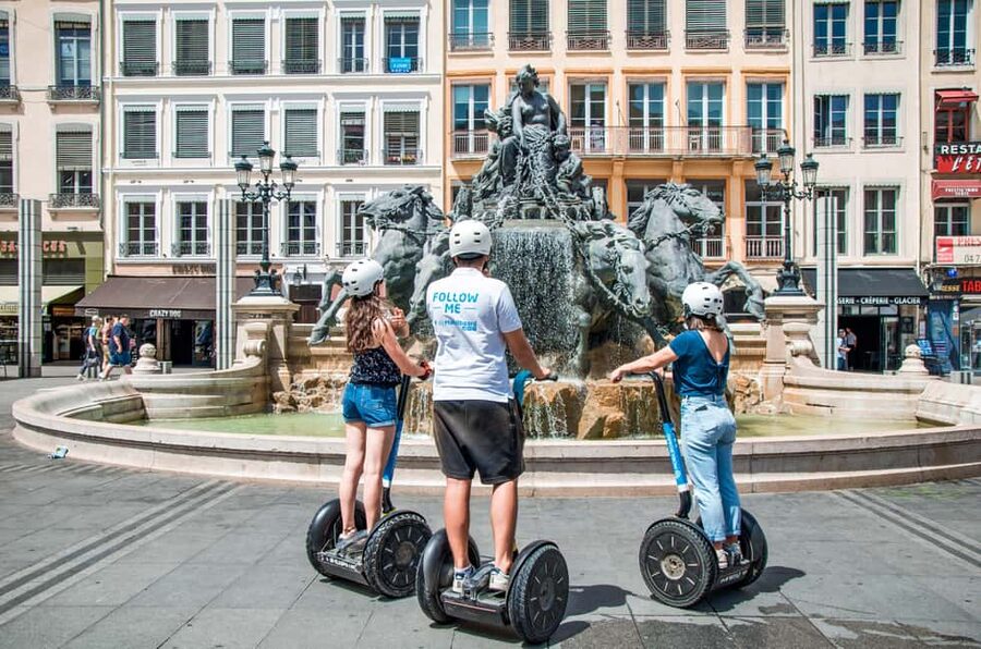 Lyon: Discovery Tour by Segway - Bellecour Square and the view toward Fourvière and Croix-Rousse