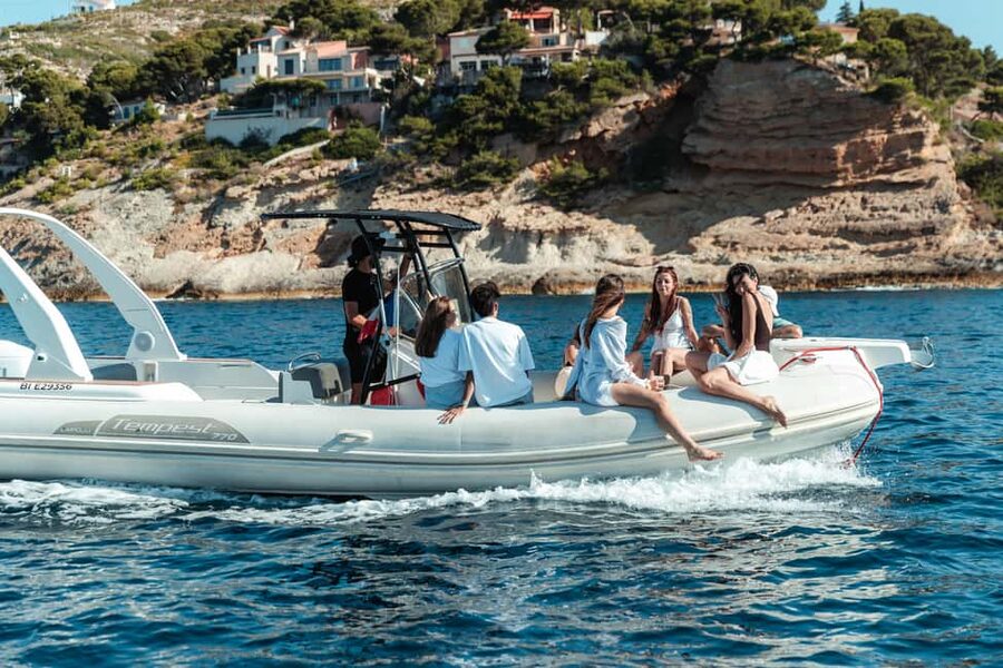 Marseille: Côte Bleue Calanques Boat Tour with Swimming - Leaving Marseille and turning north toward wild coastline