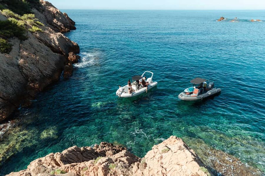 Marseille: Côte Bleue Calanques Boat Tour with Swimming - Madrague marine cave by boat, plus Méjean cave around the swim stops
