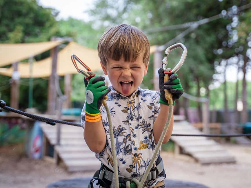 Marseille: Ecopark Adventures Treetop Adventure - Price and value: about $28 for a day of climbing variety