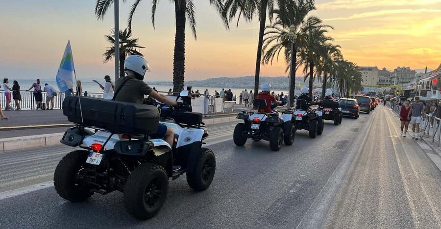 NICE BY ELECTRIC QUAD:panoramic tour from Nice - Nice Harbour break: photo time and a real pit stop