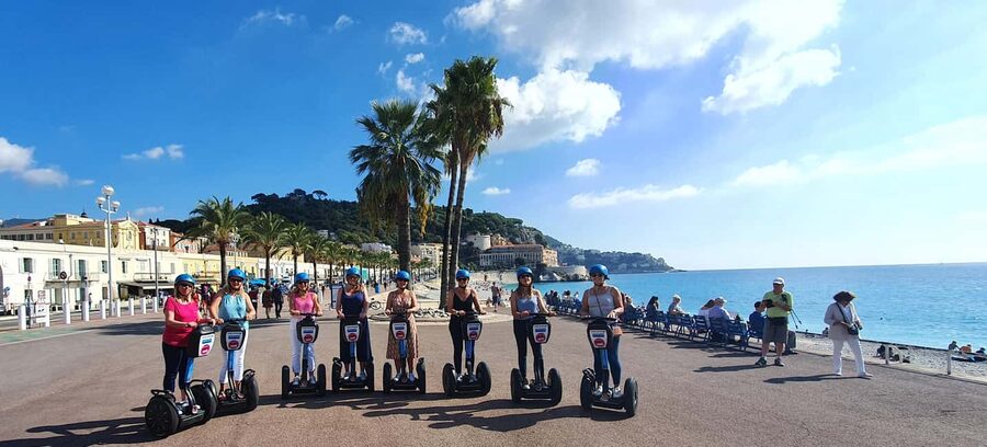 Nice: Guided Segway Tour - La chaise bleue, modern art details, and the Nice you do not get from postcards