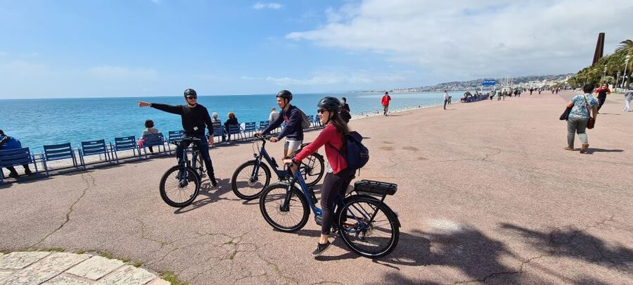 Nice: Panoramic French Riviera E-Bike Tour - Promenade des Anglais to #ILOVENICE: iconic views with real guide talk
