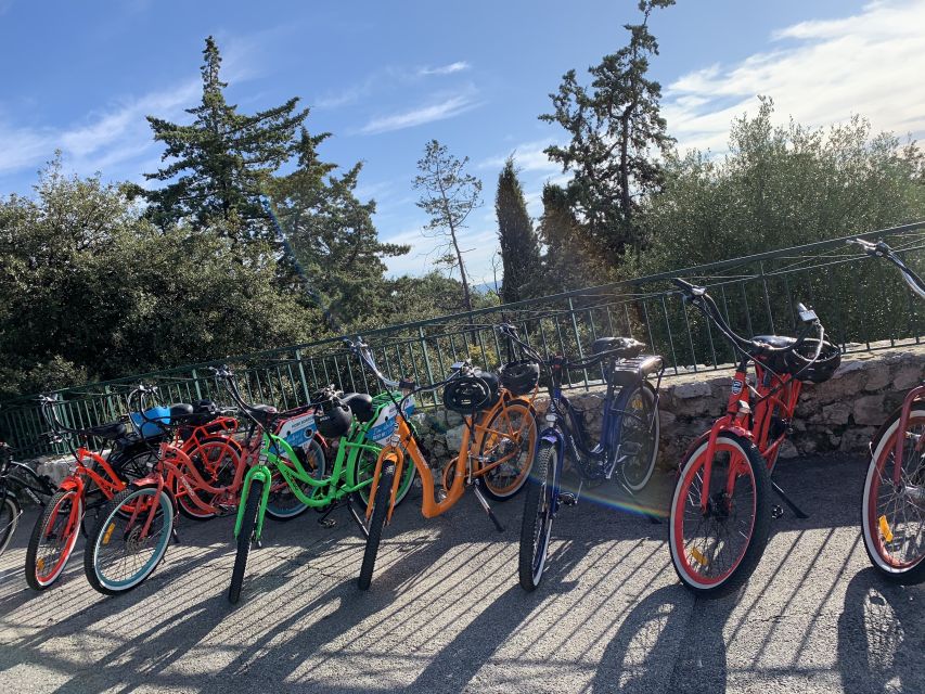 Nice: Panoramic French Riviera E-Bike Tour - Villefranche-sur-Mer and Saint-Elme citadel: Old Town energy, then a fortress viewpoint