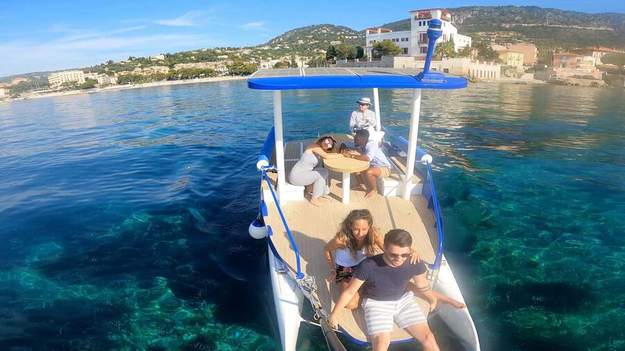 Nice: Private French Riviera Solar Boat Cruise - Beaulieu-sur-Mer to Monaco and Nice, with villa views up close