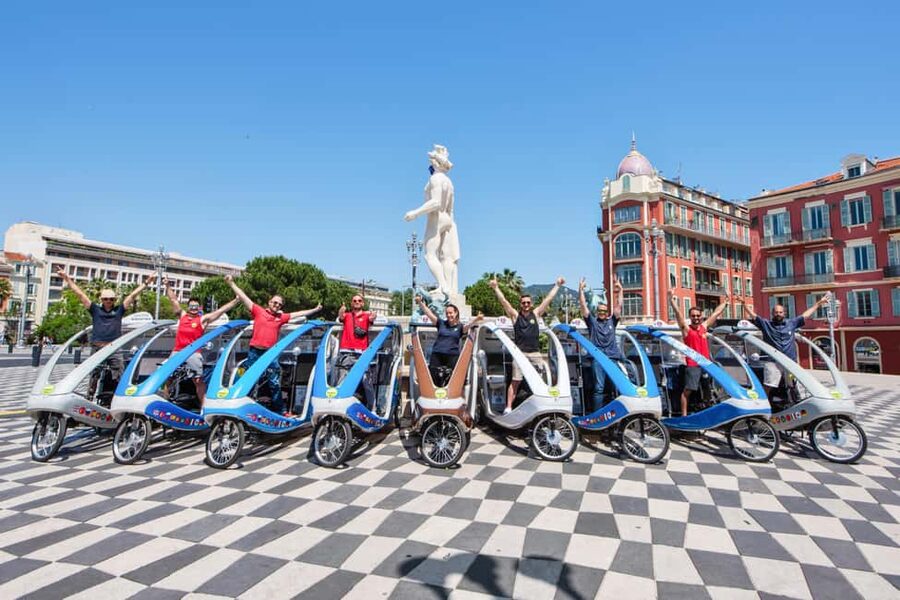 Nice: private guided Tour by electric taxi bike - Driver-Guides, Language Help, and Real City Feel