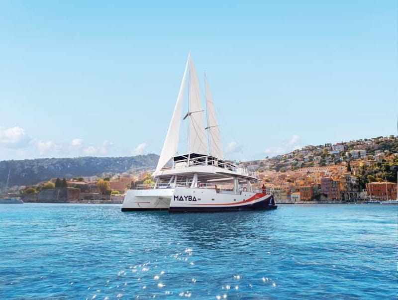 Nice: Relaxing Morning at Sea on a Maxi Catamaran - Baie de Villefranche - Villefranche Bay Anchorage: Panoramas Plus Paddle Time
