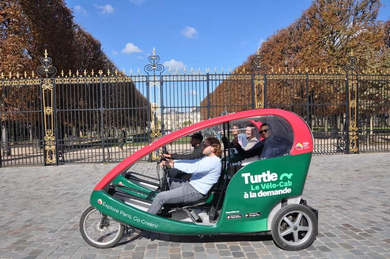 Paris: 2 hours Emily Tour in a Private Rickshaw bike - Stop-by-stop: Saint-Michel, Panthéon, and the Left Bank identity