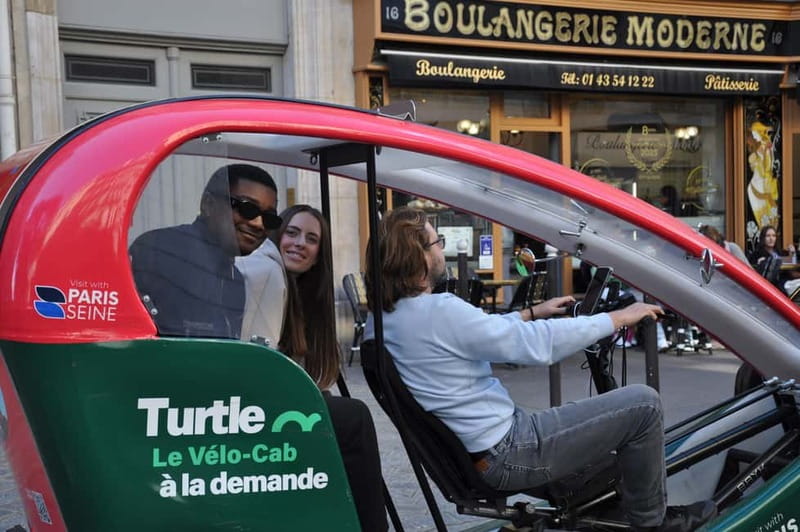 Paris: 2 hours Emily Tour in a Private Rickshaw bike - The rickshaw bike setup, meeting point, and what’s actually included