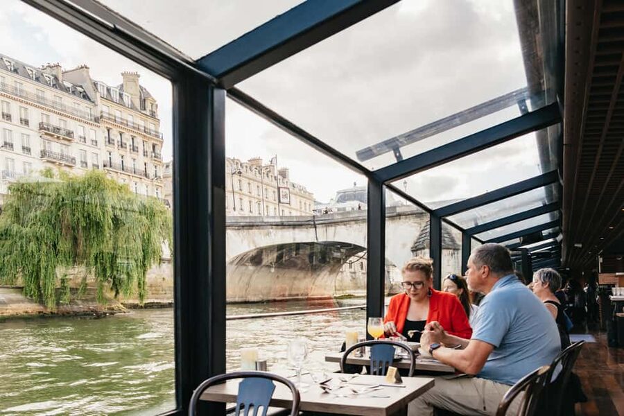 Paris : 3-Course Gourmet Dinner Cruise on Seine River - Service, live singing, and the overall vibe inside the glass boat