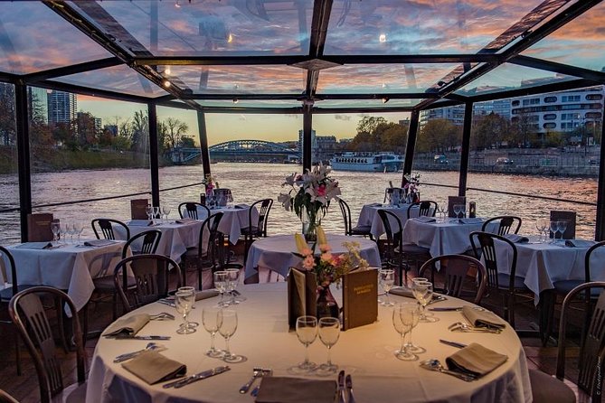 Paris 3-Courses Gourmet Dinner Seine River Cruise with Champagne - What the “gliding by” feels like when you’re inside