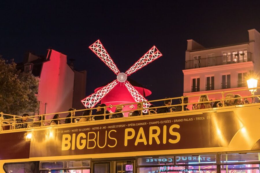 Paris: Big Bus Hop-on Hop-off Tour & Panoramic Night Tour - Panoramic night tour: the 2-hour route that makes the lights easier